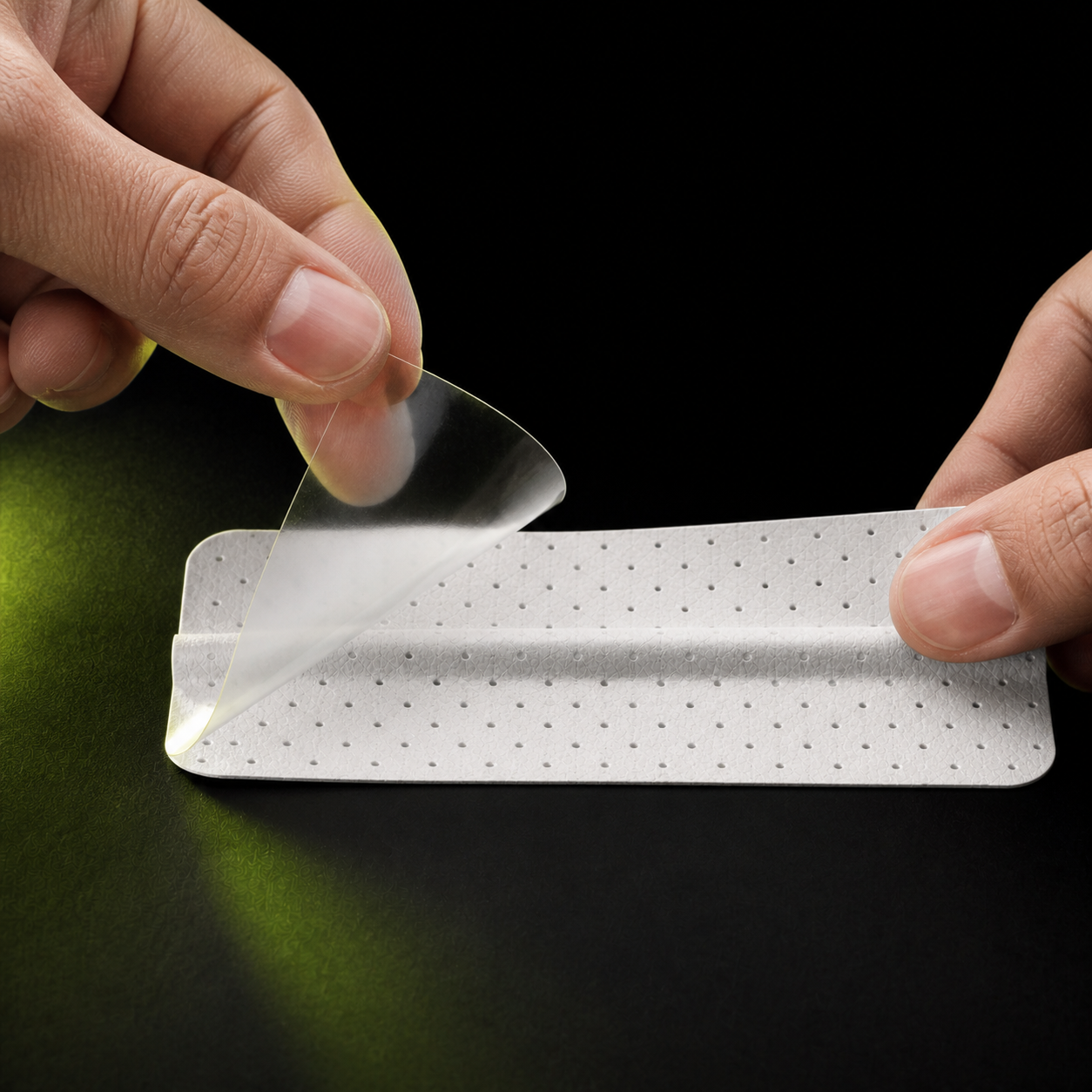 Retirar el protector adhesivo del overgrip NOVIRA