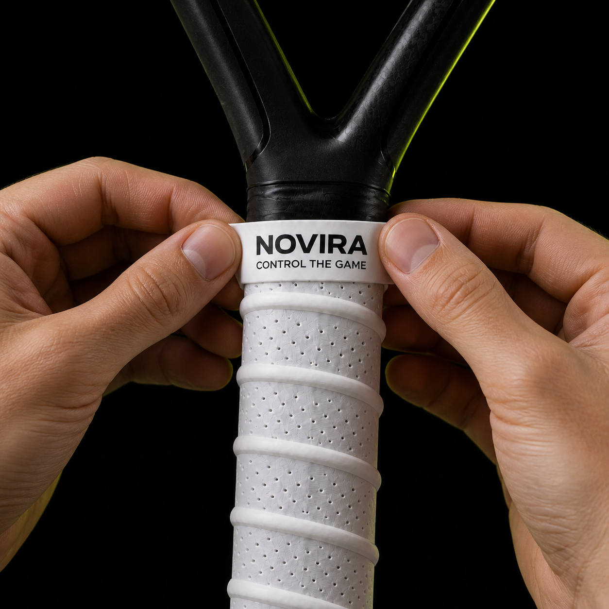 Fijar el overgrip con la cinta NOVIRA Control the Game