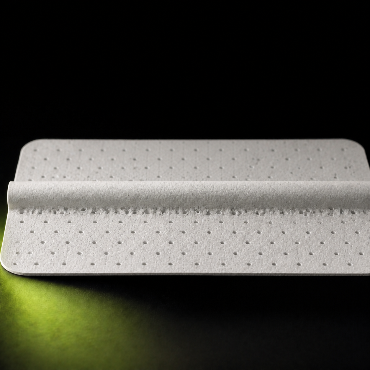 Detalle limpio del overgrip fino con quilla ergonómica horizontal